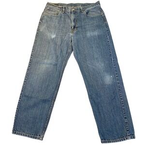 Levi's Jeans‎ Mens 36x32 Blue Denim Pants Distressed 550 Relaxed Fit